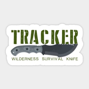 Tracker Wilderness Survival Knife Sticker